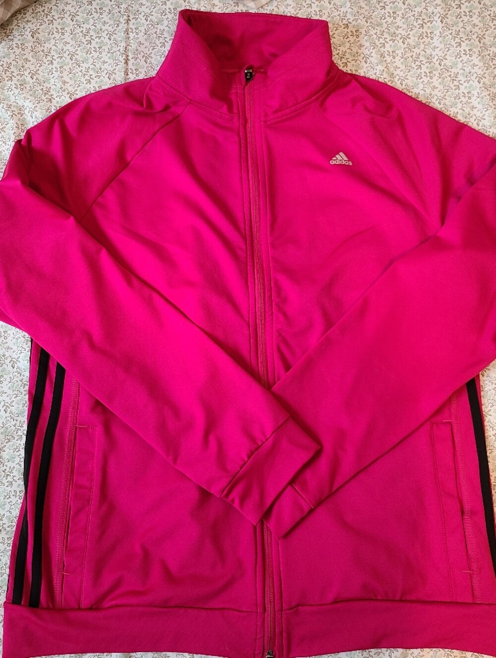 adidas Hot Pink Athletic Zip Top